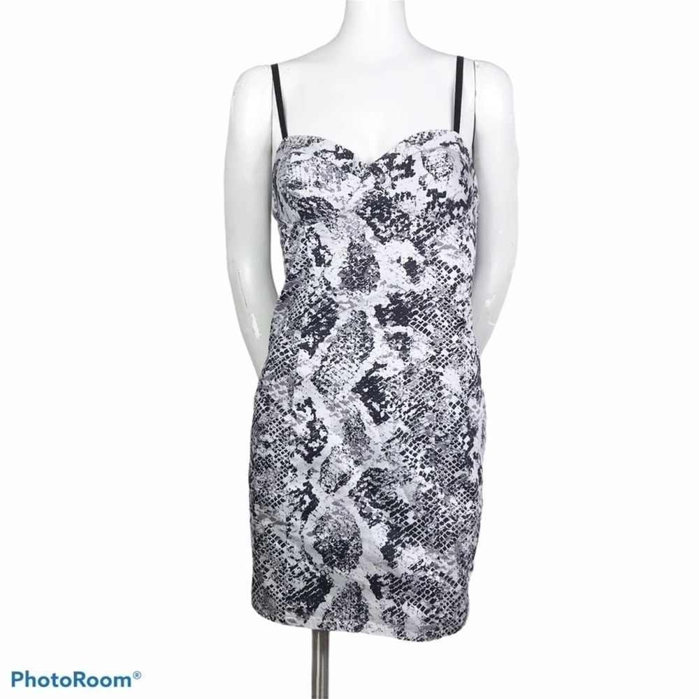 G by Guess snakeskin Bodycon mini dress size M